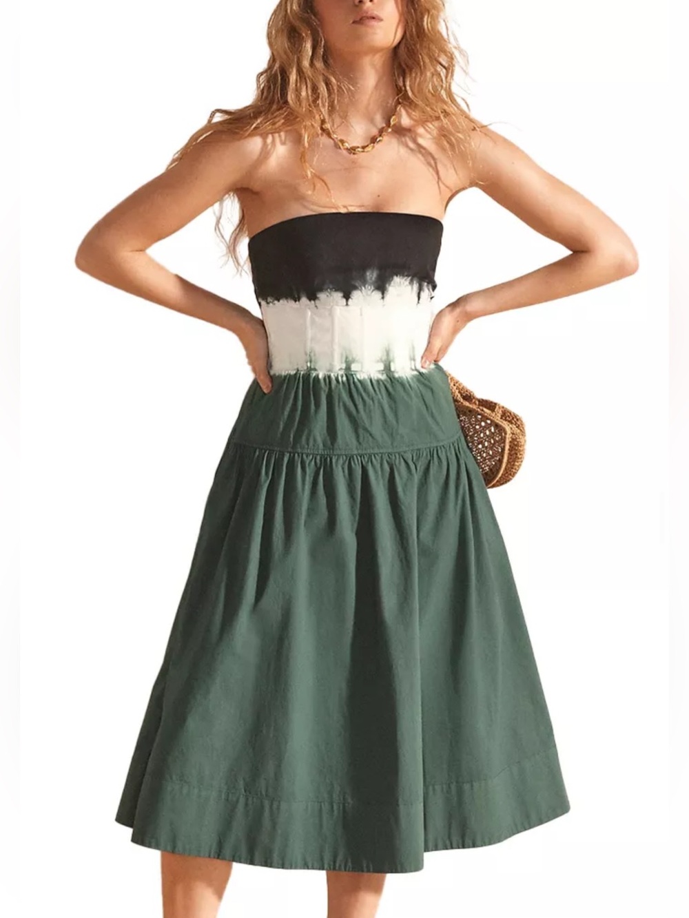J crew Strapless drop-waist dress in dip-dye 14 - Picture 2 of 7